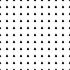 Square seamless background pattern from black poop symbols. The pattern is evenly filled. Vector illustration on white background