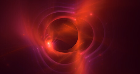 3D rendering abstract multicolor fractal light background