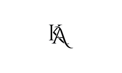 Initial Letter KA Logo Template Design
 - obrazy, fototapety, plakaty