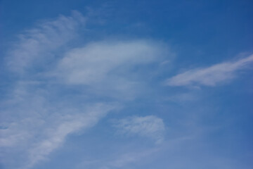 Wonderful blue sky with clouds for background.
