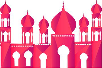 mosque illustration geometrical