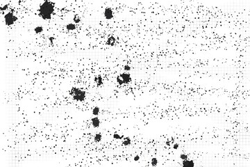 Monochrome particles abstract texture.Overlay illustration over any design to create grungy vintage effect and depth.