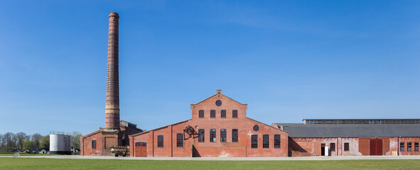 Panorama of the historic factory De Toekomst in Scheemda