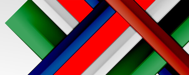 Multicolored lines background. Design template for business or technology presentations, internet posters or web brochure covers