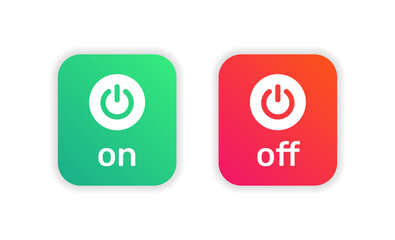 Power on off vector icon. 