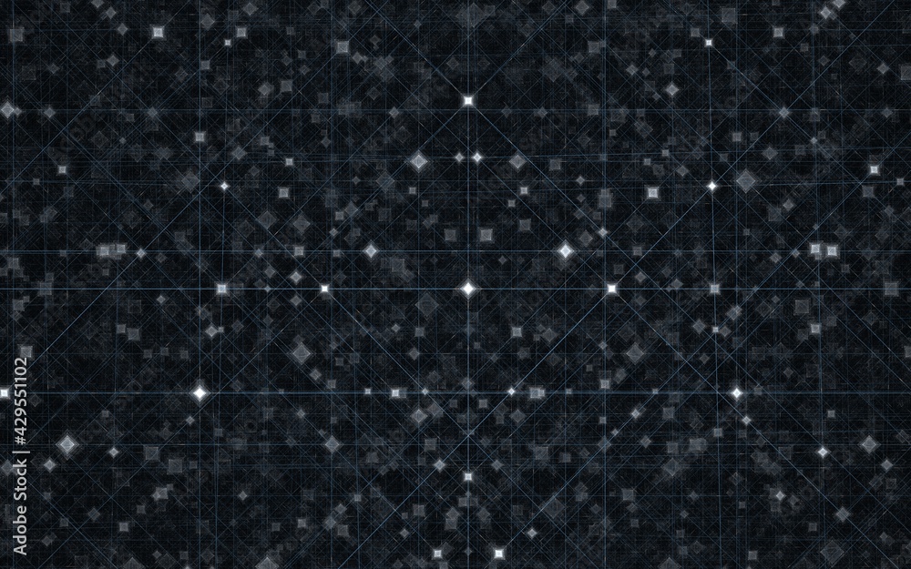 Fototapete abstract illustration background image patterns in the form of lines and geometric shapes intersecti