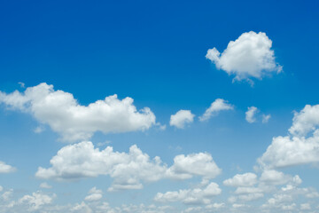 beautiful blue sky and white cloud