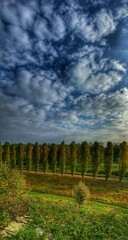Naklejka premium Sky with clouds after thunderstorm