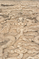 bas-relief at the forbidden city in beijing (china)