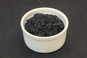 Luxury strugeon fish black caviar