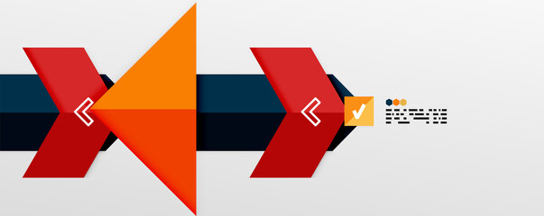 Shiny color triangles and geometric shapes vector abstract background