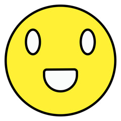 A beautiful design icon of smiley 