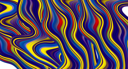 Abstract colorful artistic wavy banner design. 