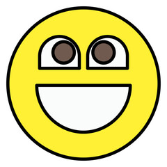 A creative design icon of laughing emoji 