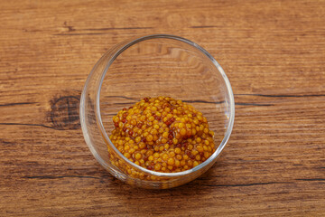 Dijon mustard sauce with seeds