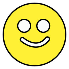 A trendy vector design of cute emoji 