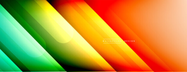 Dynamic lines abstract background. 3D shadow effects and fluid gradients. Modern overlapping forms