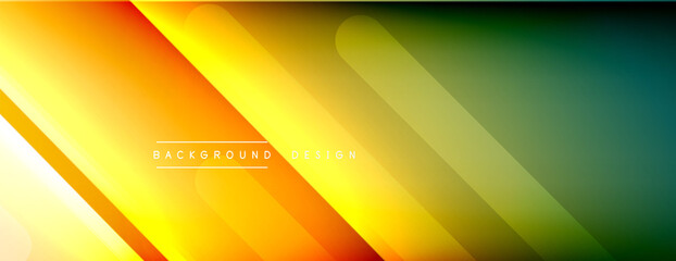 Dynamic lines abstract background. 3D shadow effects and fluid gradients. Modern overlapping forms