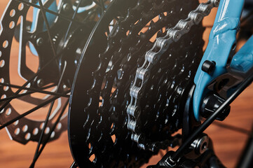 Metal black bicycle gear cassette