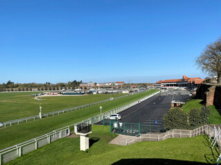 Fototapeta na wymiar A view of the racecourse at Chester