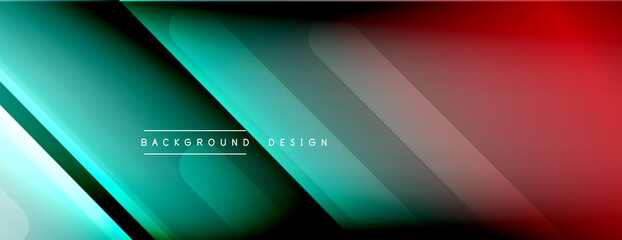 Dynamic lines abstract background. 3D shadow effects and fluid gradients. Modern overlapping forms