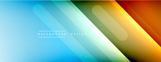 Dynamic lines abstract background. 3D shadow effects and fluid gradients. Modern overlapping forms