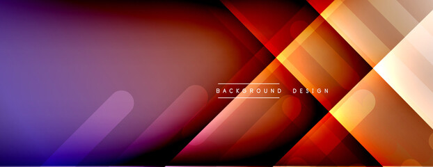 Dynamic lines abstract background. 3D shadow effects and fluid gradients. Modern overlapping forms