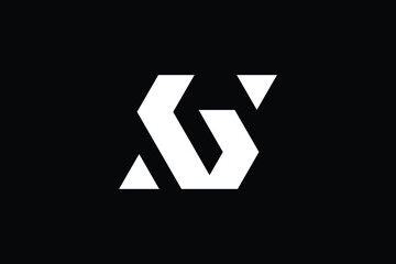 Creative Innovative Initial SG logo and GS logo. SG Letter Minimal luxury Monogram. GS Professional initial design. Premium Business typeface. Alphabet symbol and sign.