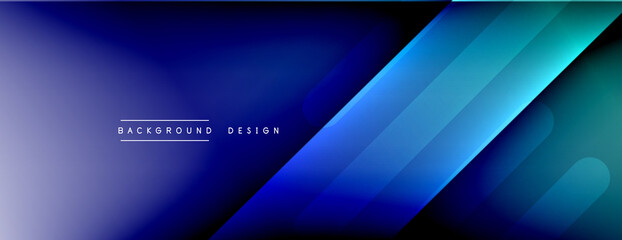 Dynamic lines abstract background. 3D shadow effects and fluid gradients. Modern overlapping forms