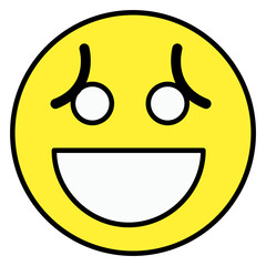 Modern style icon of laughing emoji 