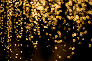 bokeh on black background 
