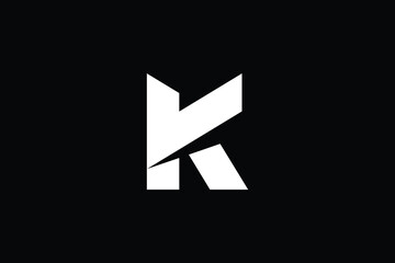 Fototapeta premium Creative Innovative Initial TK logo and KT logo. TK Letter Minimal luxury Monogram. KT Professional initial design. Premium Business typeface. Alphabet symbol and sign.