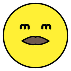 A creative design icon of expression face 