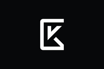 Creative Innovative Initial GK logo and KG logo. GK Letter Minimal luxury Monogram. KG Professional initial design. Premium Business typeface. Alphabet symbol and sign.