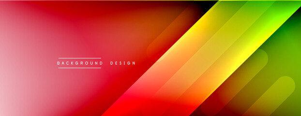 Dynamic lines abstract background. 3D shadow effects and fluid gradients. Modern overlapping forms