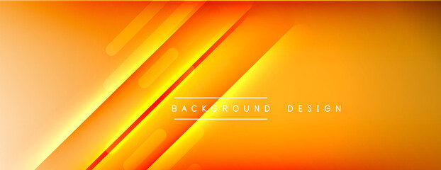 Dynamic lines abstract background. 3D shadow effects and fluid gradients. Modern overlapping forms