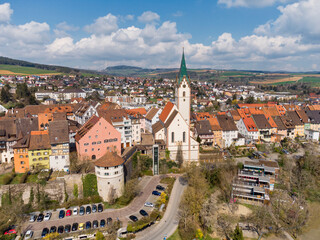 Die historische Altstadt von Engen im Hegau