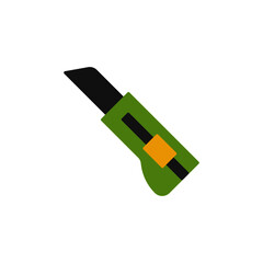 Cutter tool icon in color icon, isolated on white background 