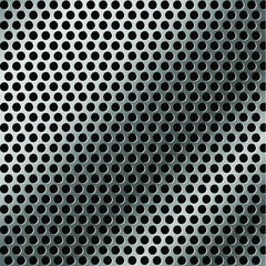 Perforated metal texture. Gray abstract texture wallpaper