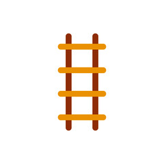ladder icon in color icon, isolated on white background 