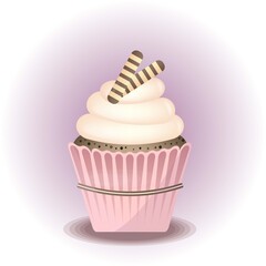 Pretty  vanilla cupcake 