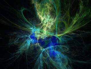 Imaginatory fractal background generated Image