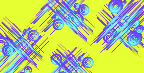 Abstract colorful artistic wavy banner design. 