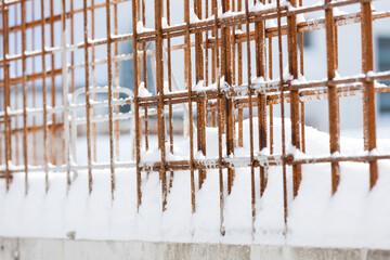 Winter auf der Baustelle