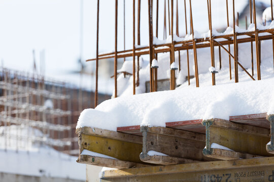 Winter auf der Baustelle