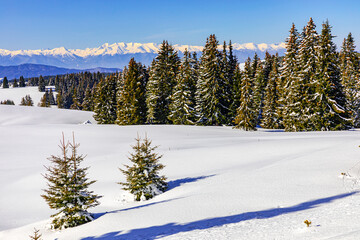 Amazing sunrise in Belmeken, Rila Mountains, Bulgaria