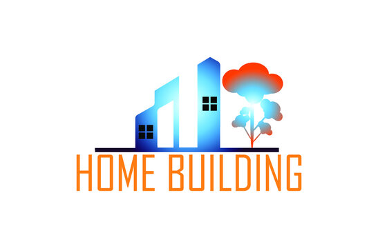 House BUILDINGS logo image illustration design