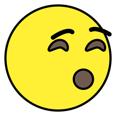 A modern design icon of emoticon 