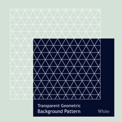 幾何学模様の透明なシンプルな白ラインのパターン