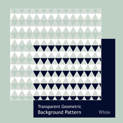 幾何学模様の透明なシンプルな白ラインのパターン